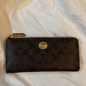 coach leather wallet